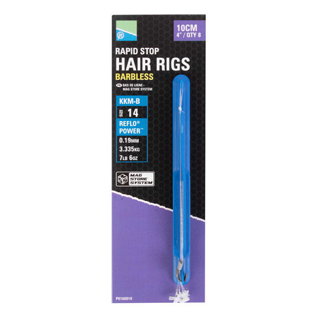 Preston - Hame&ccedil;ons montes Rapid Stop Hair Rigs - 38cm - Preston