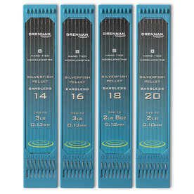 Drennan - Onderlijnen Silverfish Pellet Barbless  / 15cm- Drennan
