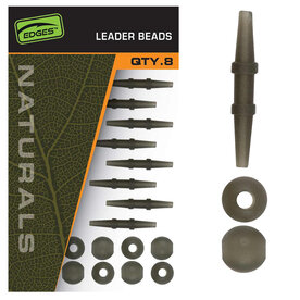 Fox Carp - Edges Naturals Leader Beads x 8 - Fox Carp