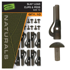 Fox Carp - Naturals Slik Lead Clip&amp; Pegs /  Size 10 - Fox Carp