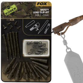 Fox Carp - Edges Camo Lead Cip Kit / Size 7  - Fox Carp