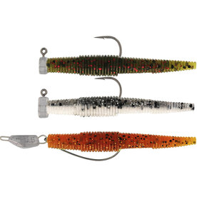 Westin - Creature Bait Rigged &lsquo;N Ready Ned Worm Slim Clear Water Mix / 5.5cm - Westin