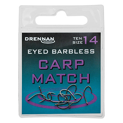 Drennan - Haken Eyed Barbless Carp Match - Drennan