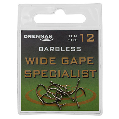 Drennan - Haken Wide Gape Specialist Barbless - Drennan