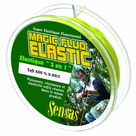 Elastique creux Magic Fluo elastique Soft 600 1,6 (25M) - Sensas