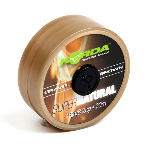 Korda - Fil tress&eacute; Super Natural Sinking Braid Hooklink - Gravel Brown - Korda