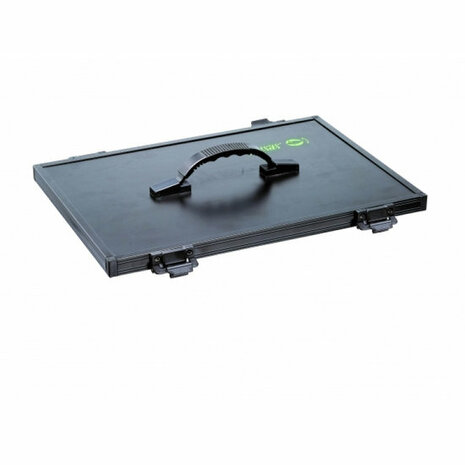 Accessoire stations Tray  couvercle V. compartiment de rangement Noir 41X28,5X4Cm - Sensas