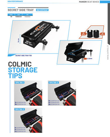 Colmic - Desserte Secret Side Tray 700 - Colmic