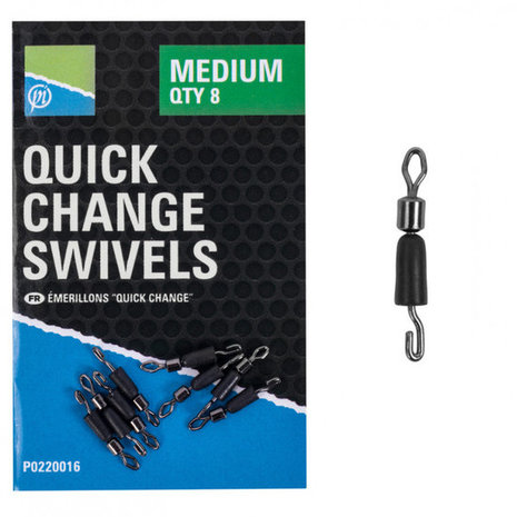 Preston - Pivote p&ecirc;che Quick Change Swivels - Preston