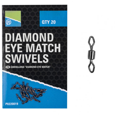 Preston - Wartels Diamond Eye Match Swivels - Preston