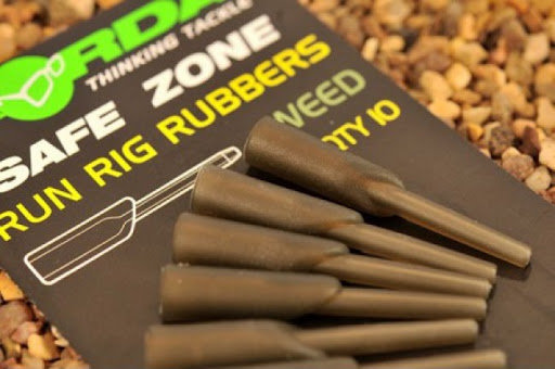 Korda - End Tackle Safe Zone Run Rig Rubbers - Weed - Korda