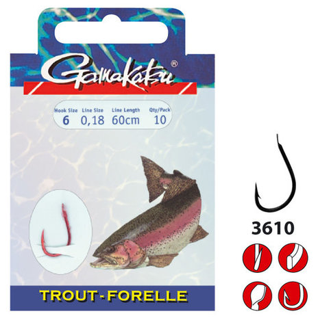 Gamakatsu - Hame&ccedil;on montes Hook BKD Trout 200cm - Gamakatsu