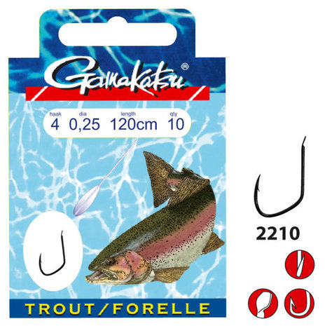 Gamakatsu - Hame&ccedil;on montes Hook BKD Trout 120cm - Gamakatsu