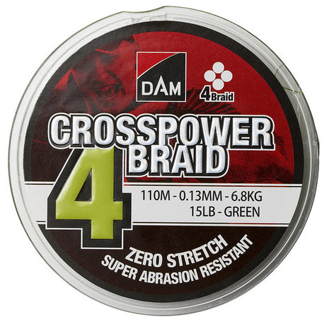 DAM - Fil tress&eacute; Crosspower 4-Braid - DAM