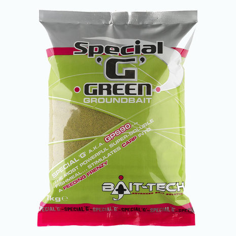 Bait Tech - Amorce Special &#039;G&#039; vert Groundbait - 1kg - Bait Tech