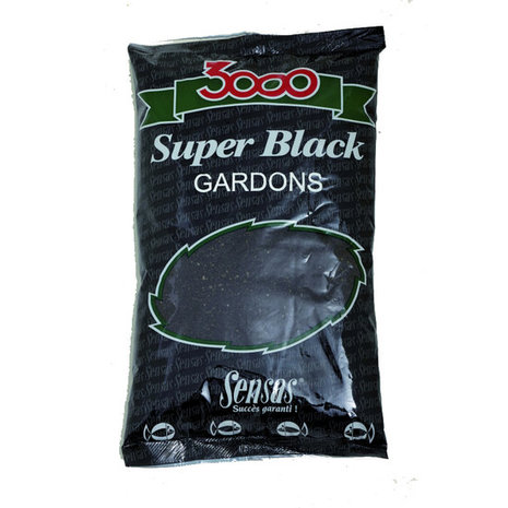 Sensas - Voeder 3000 Super Black Gardons (Voorn) - 1Kg - Sensas