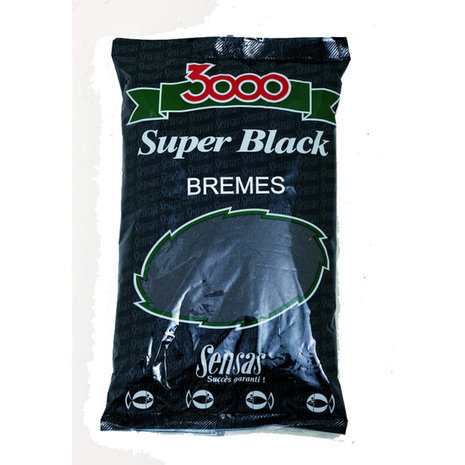 Sensas - Voeder 3000  Super Black Bremes (Brasem) 1Kg - Sensas