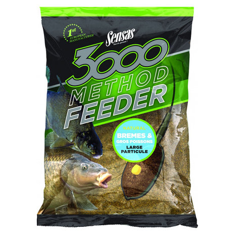 Sensas - Voeder 3000  Method Feeder Bremes Et Gros Poissons 1Kg - Sensas