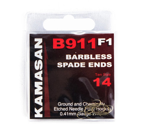 Haken Kamasan Barbless Spade Ends - Elite