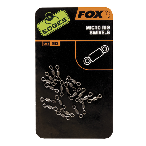 Wartels End Tackle Edges Micro Rig Swivels x 20 - Fox Carp