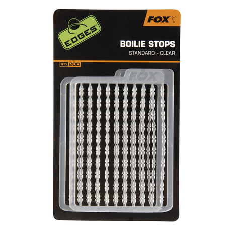 End Tackle stoppers Edges Boilie Stops Clear - Fox Carp