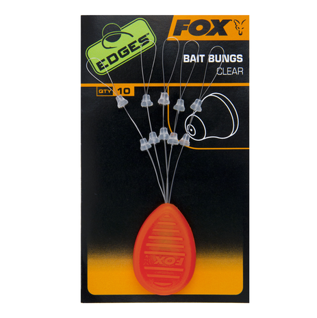 End Tackle Stoppers Edges Bait Bungs Clear - Fox Carp