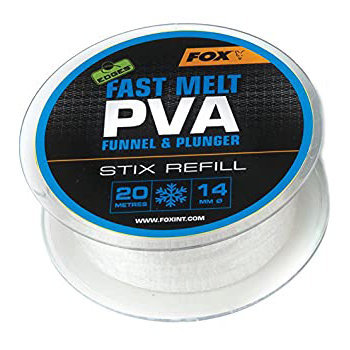 Fox Carp - End Tackle Fast Melt PVA Funnel &amp; Plunger Stix Refill - Fox Carp