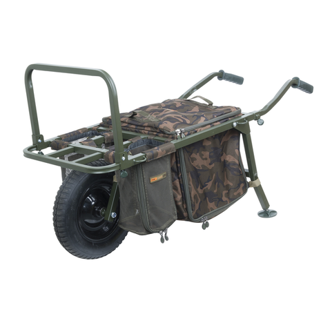 Trolley FX Explorer Barrow and Camo Lite Bag inc 2 straps &amp; mesh bags - Fox Carp