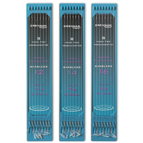 Drennan - Onderlijnen Power Pushstops Barbless / 15cm - Drennan