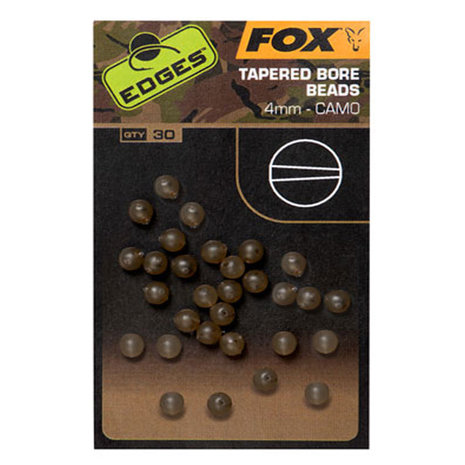 Fox Carp - End Tackle Edges Camo Tapered Bore bead   - Fox Carp