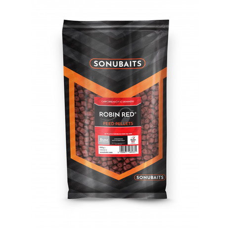 Sonubaits - Pellets Feed pellets (voorgeboord) 8mm - Robin Red - Sonubaits