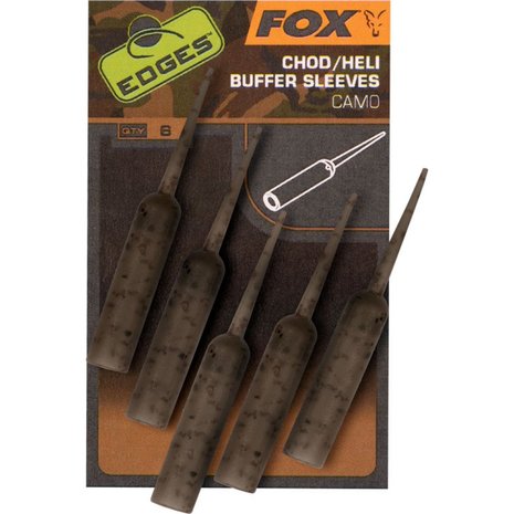 Fox Carp - End Tackle Edges Camo Naked Chod/Heli Buffer Sleeves  - Fox Carp