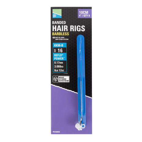Preston - Onderlijn Banded Hair Rigs Barbless / 38cm - Preston