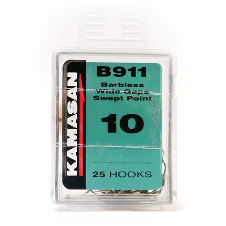 Kamasan - Haken Wide Gape Spade End Barbless - B911 - Elite