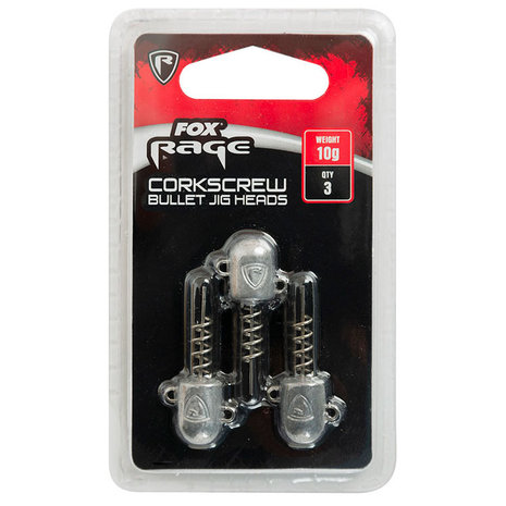 Fox Rage - Jigkoppen Corkscrew bullet jig heads 5g - Fox Rage