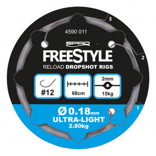 SPRO - Onderlijn Freestyle Reload Dropshot Rig - 68cm - SPRO