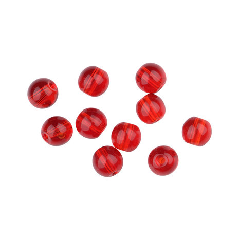 SPRO - Round Glass Beads Red Ruby - SPRO