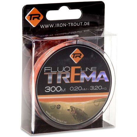 Iron Trout - Fil nylon Fluo Line Trema orange - 300m - Iron Trout