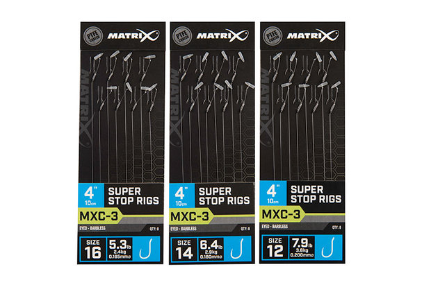 Matrix - Onderlijn MXC-3 / 10cm / 4&quot; Super Stop Rigs - Matrix