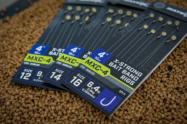 Matrix - Onderlijn MXC-4 / 10cm / 4&quot; X-Strong Bait Band Rigs - Matrix