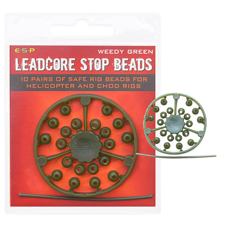 ESP - End Tackle Leadcore Stop Beads - Weedy Green - ESP