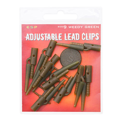 ESP - Adjustable Lead Clips / Camo Brown - ESP