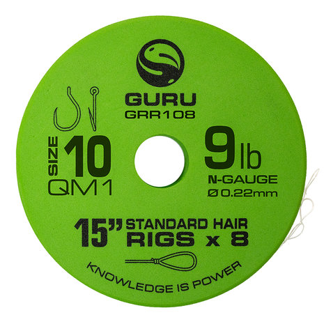 Guru - Hame&ccedil;on montes QM1 Standard Hair Rigs - 38,0cm - Guru