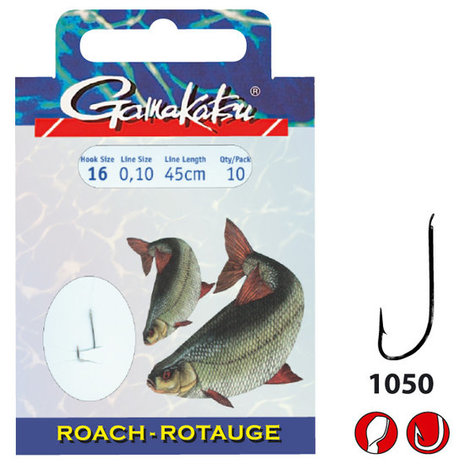 Gamakatsu - Onderlijn Hook BKS 1050N Roach - 45cm - Gamakatsu
