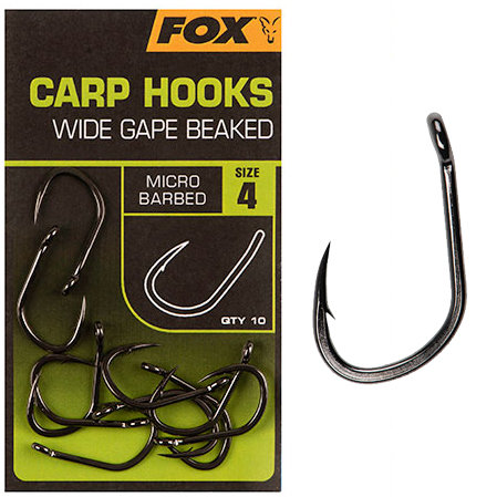 Fox Carp - Haken Carp Hooks Wide Gape Beaked - Fox Carp