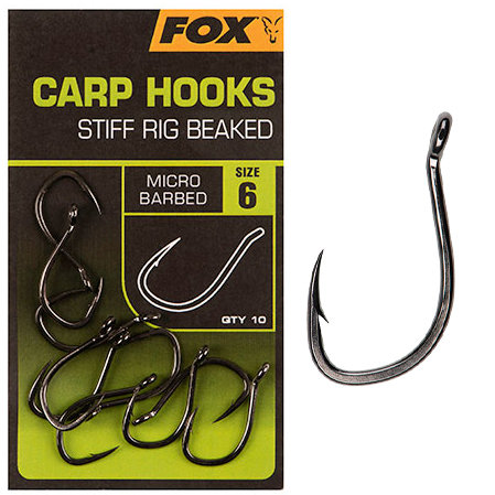 Hame&ccedil;ons Carp Hooks Stiff Rig Beaked - Fox Carp