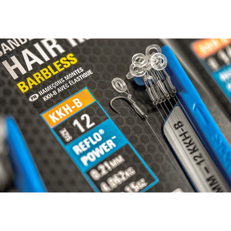 Preston - Onderlijn KKH-B Banded Hair Rigs Barbless - 10cm - Preston