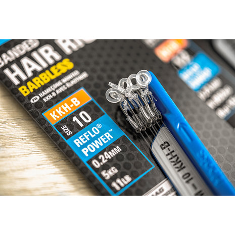 Preston - Onderlijn KKH-B Banded Hair Rigs Barbless - 10cm - Preston