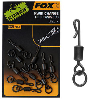 Fox Carp - End Tackle Kwik Change Heli Swivels - Fox Carp