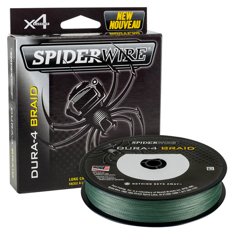 Spiderwire - Fil tress&eacute; Stealth Dura4 Braid - 150m - Moss Green - Spiderwire